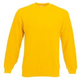 Fruit of the Loom, Classic Set-in Sweat, Classic Men's Sweatshirt, Sunflower Yellow, XL