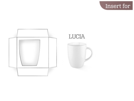 B1, BOXY cartridge držač for LUCIA čaša, white