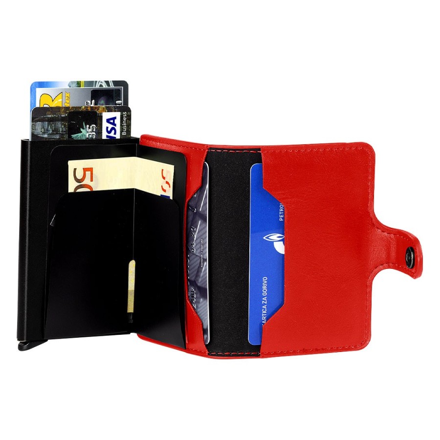 STARK, wallet  with rfid protection, red