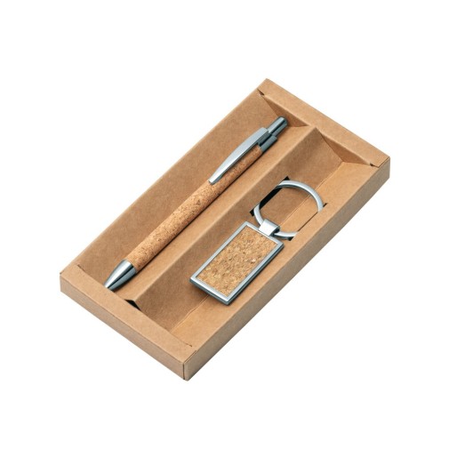 LAVRE. Ballpoint and keyring set