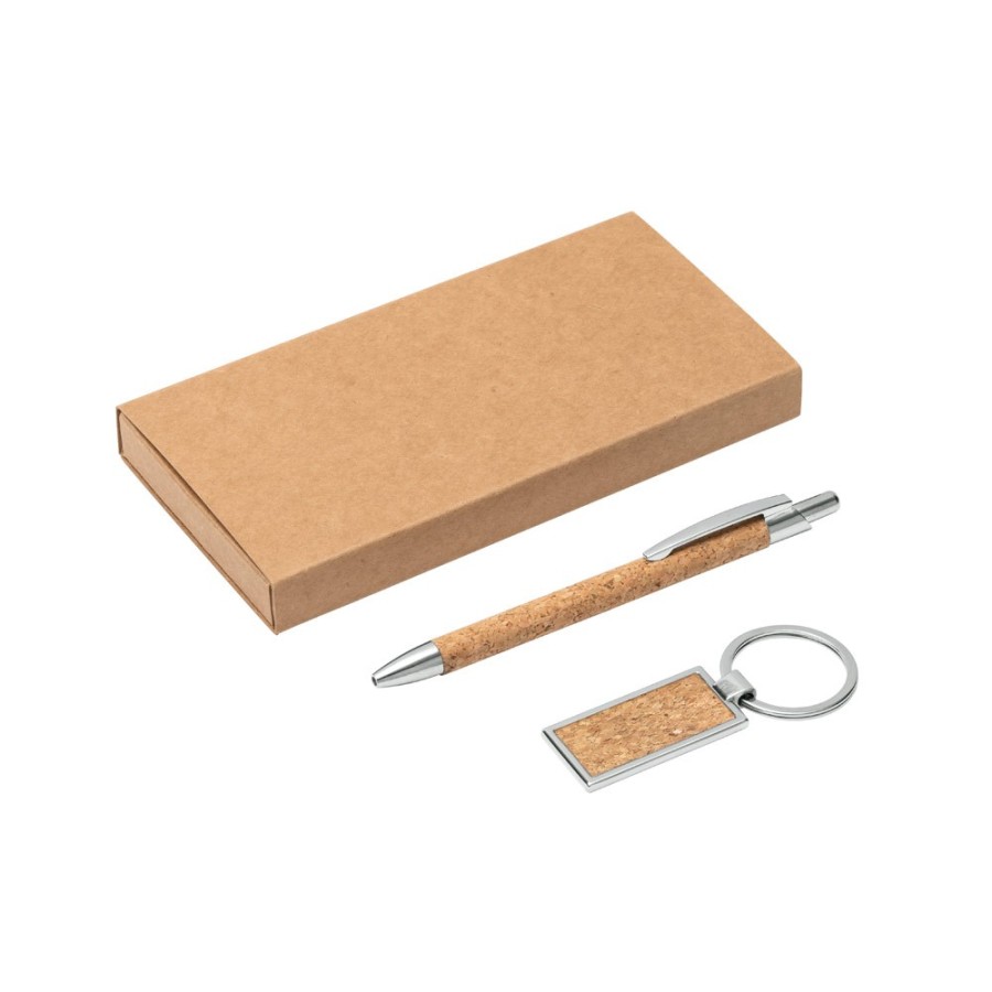 LAVRE. Ballpoint and keyring set