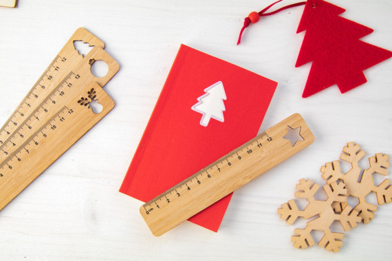 Lopsmarka bamboo ruler, reindeer