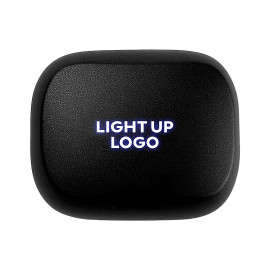 VIBRA, light up wireless stereo earbuds, black