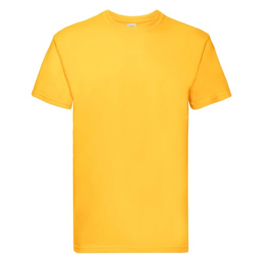 Fruit of the Loom, Super Premium, men's cotton T-shirt, sunflower yellow, L