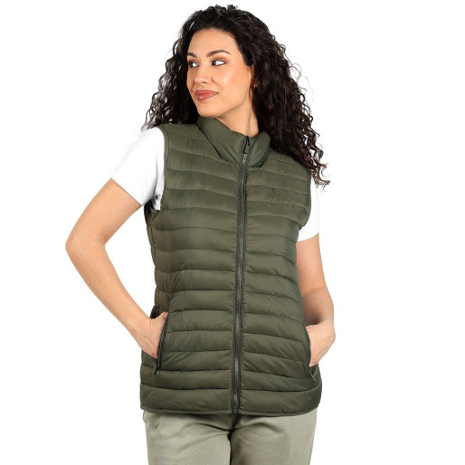 LIBERTY VEST WOMEN, light padded bodywarmer, olive