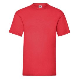 Fruit of the Loom, Valueweight, Men's Cotton Short Sleeve T-shirt, Red, 3XL