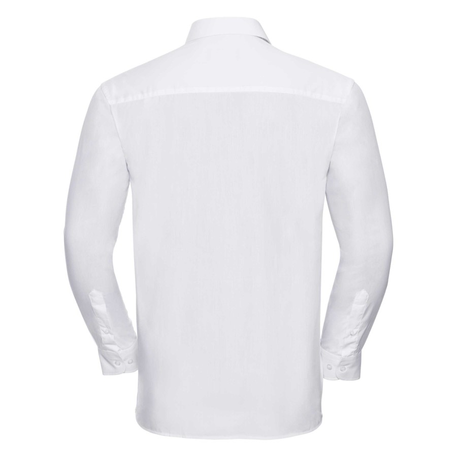 Men's LS Cot Pln Shirt