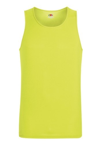 Fruit of the Loom, Performance Vest, Sports Athletic T-Shirt for Men, Yellow, M