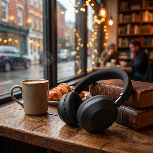 MORRISON, wireless foldable headphones, black