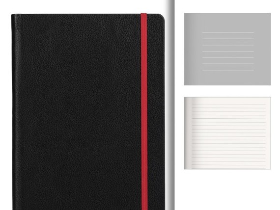 DALI, A5 notes with elastic traka, red