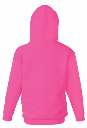 Fruit Of The Loom, Kids Classic Hooded Sweat Jacket, Hooded & Cibbler Sweatshirt, Fuchsia, 7-8