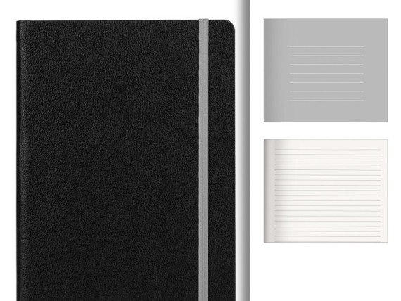 DALI, A5 notes sa elastičnom trakom, sivi