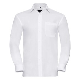Men's LS Cot Pln Shirt