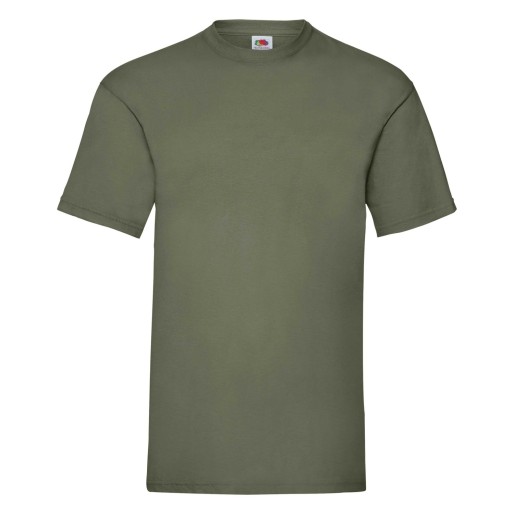 Fruit of the Loom, Valueweight, men's cotton T-shirt, olive green, 3XL
