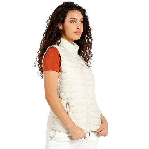 LIBERTY VEST WOMEN, light padded bodywarmer, off white