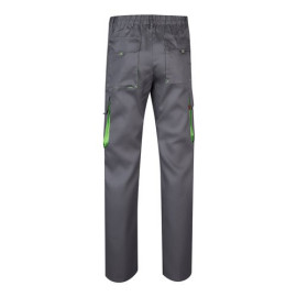 VL HYPNOS. Two-tone multi-pocket twill trousers (200g/m²), in cotton (35%) and polyester (65%)