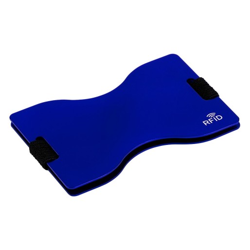 SHIELD, card holder with rfid protection, blue