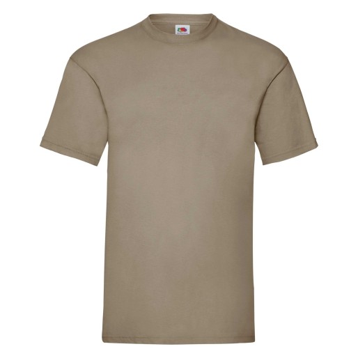 Fruit of the Loom, Valueweight, Men's Cotton T-shirt, khaki, 3XL