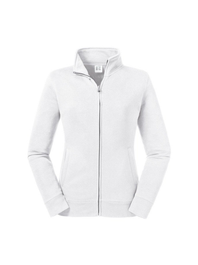 RUSSELL Ladies' Authentic Zip Up Sweatshirt, white, XS