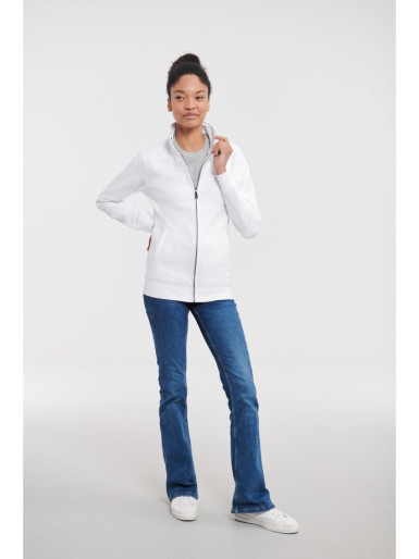 RUSSELL Ladies' Authentic Zip Up Sweatshirt, white, XS