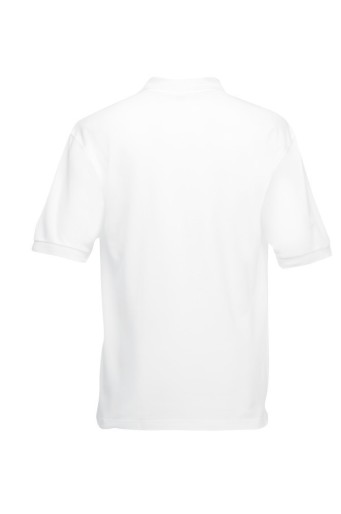 Fruit of the Loom, 65/35, polo shirt for men, white, L