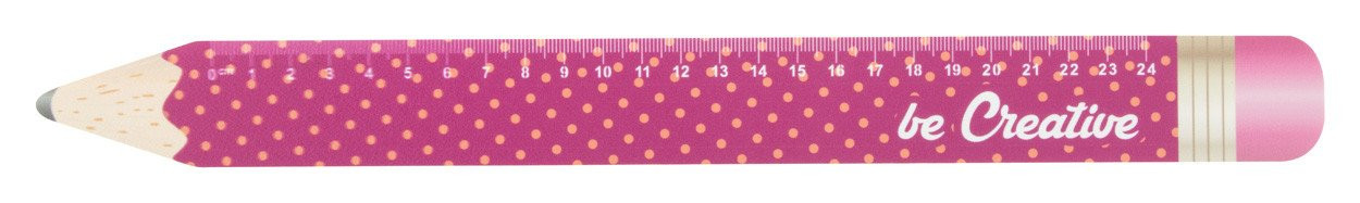 Sharpy 24 24 cm ruler, pencil