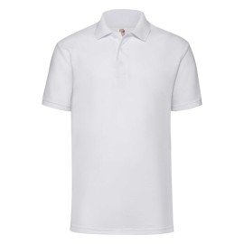 Fruit of the Loom, 65/35, polo shirt for men, white, XL