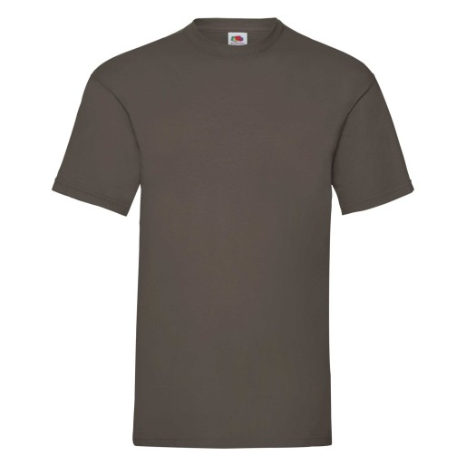 Fruit of the Loom, Valueweight, men's cotton T-shirt, chocolate, 3XL