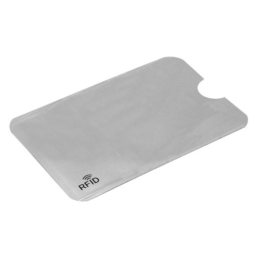 COVER, card holder with rfid protection, silver