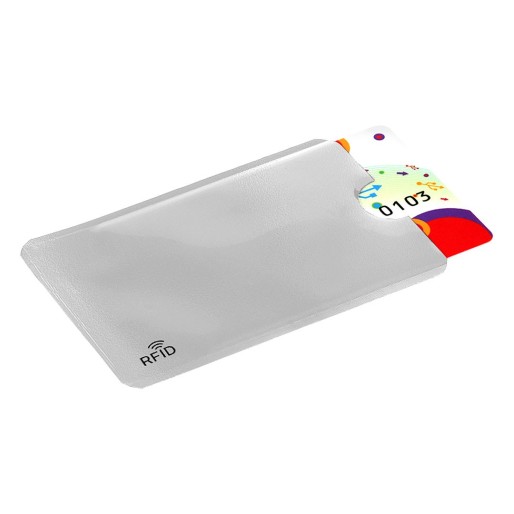 COVER, card holder with rfid protection, silver