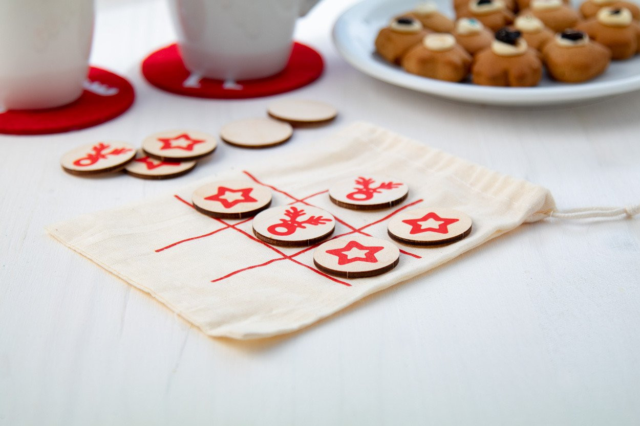 OXO Xmas tic-tac-toe, irvas & zvezda