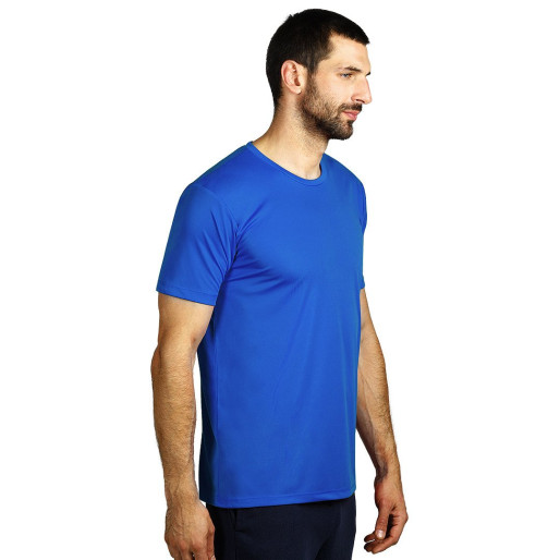 TEE, sports t-shirt, 100% polyester, royal blue