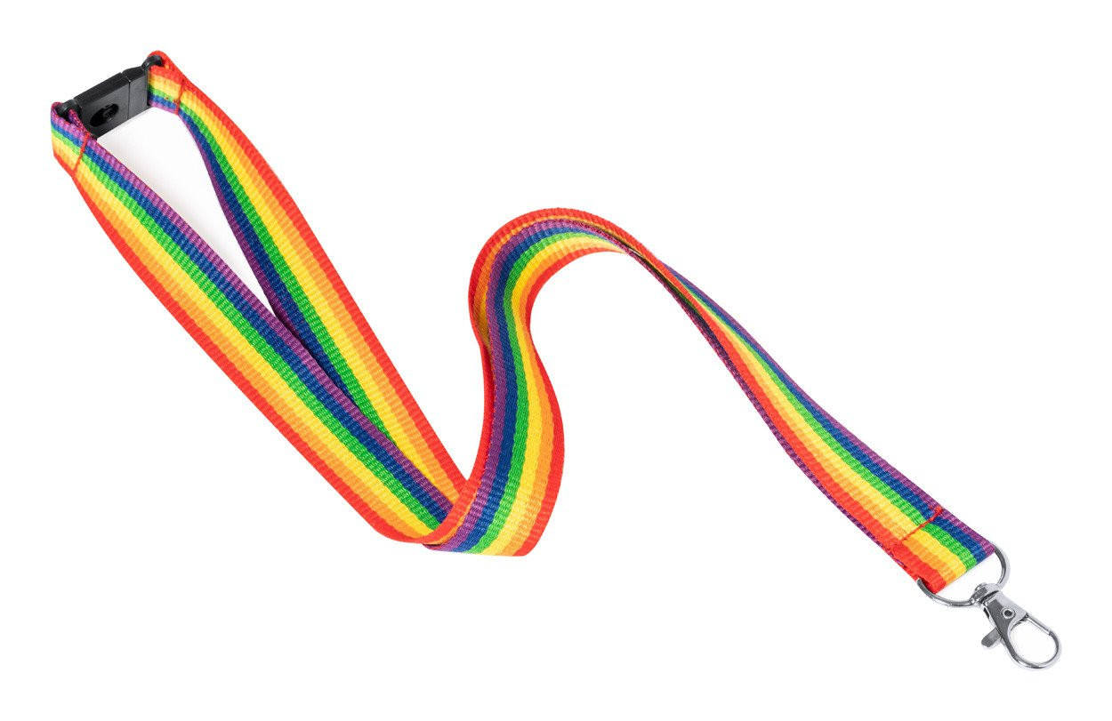 Mapik rainbow lanyard