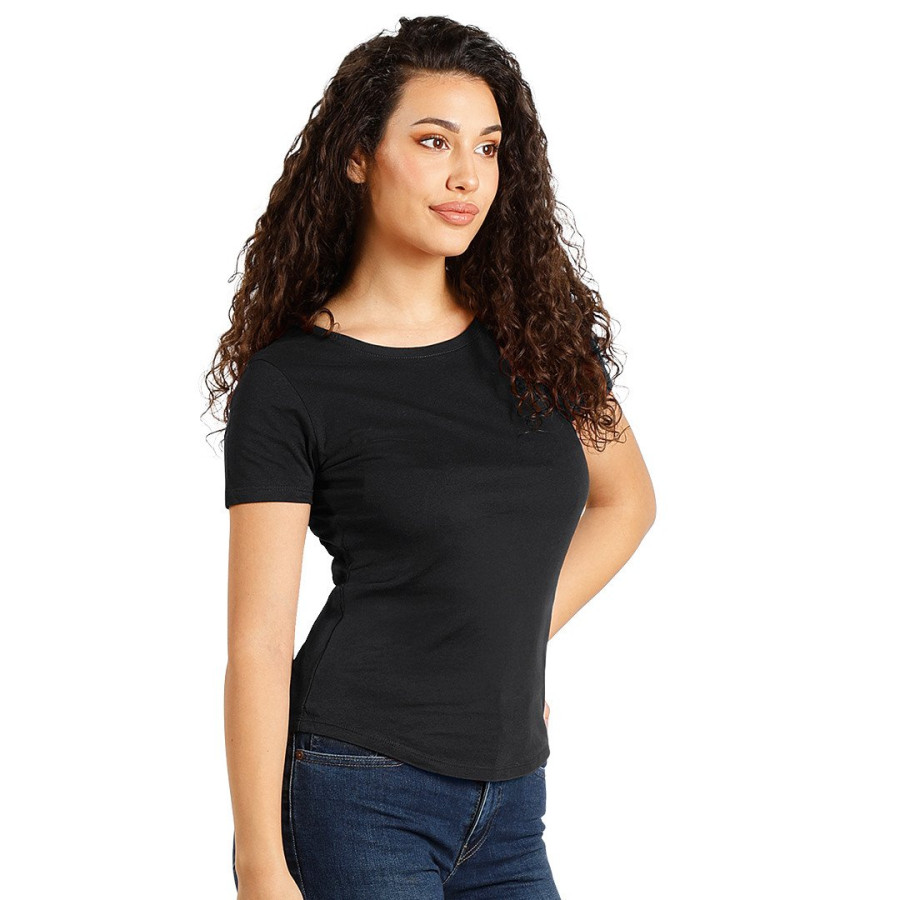 TERRA LADY, organic cotton t-shirt, 150 g/m2, black
