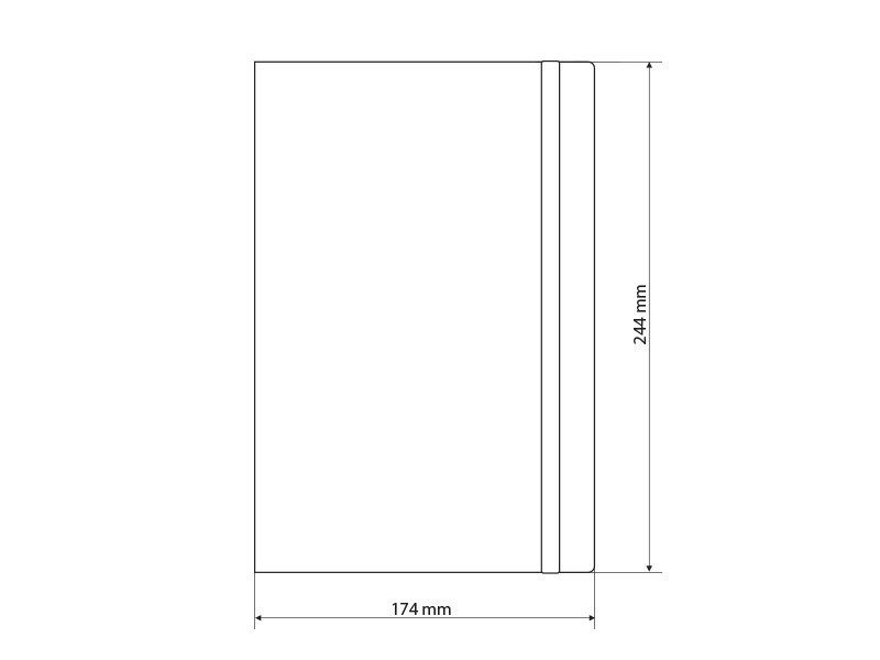 TOTO MAXI, B5 notes sa elastičnom trakom, narandžasti