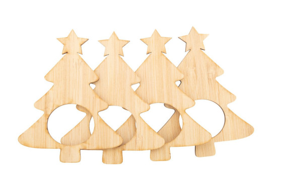 Julmiddag napkin ring set