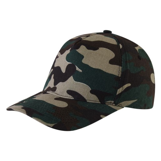 DEBBI, cap, 5 panels, camouflage