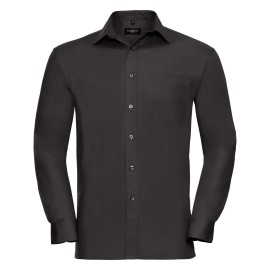 Men's LS Cot Pln Shirt