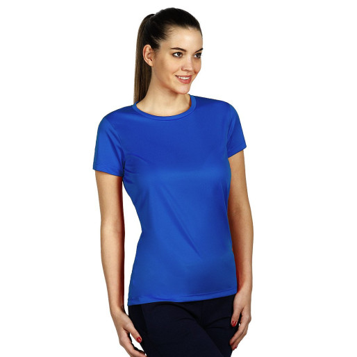 TEE LADY, women's t-shirt, 100% polyester, royal blue