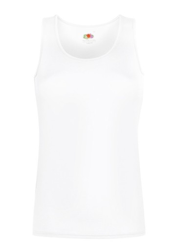 Fruit of the Loom, Ladies Performance Vest, Sports Athletic T-Shirt for Women, White, L