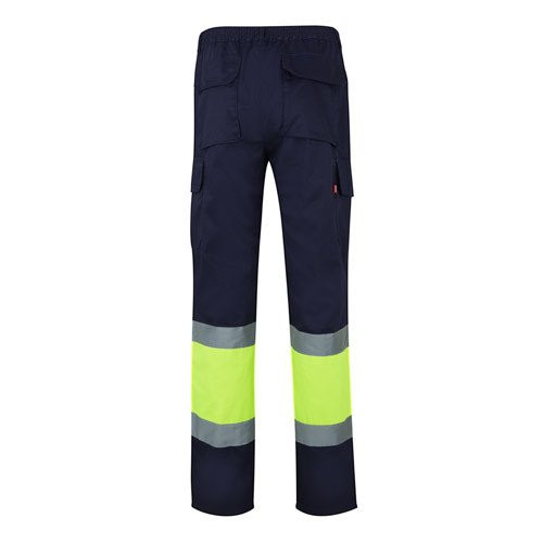 VL POSEIDON. Two-tone multi-pocket twill trousers (210g/m²), in cotton (20%) and polyester (80%)
