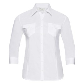 RUSSELL women's shirt with sleeves rolled up ROLL SLEEVE TWILL