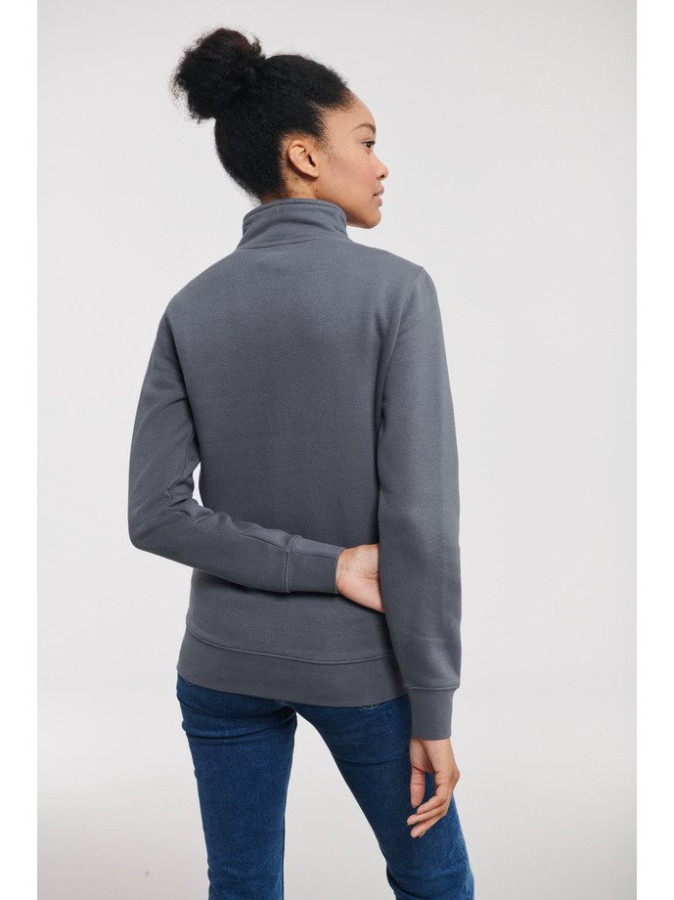 RUSSELL Ladies' Authentic ženski duks sa rajsferšlusom, tamno siva, XS