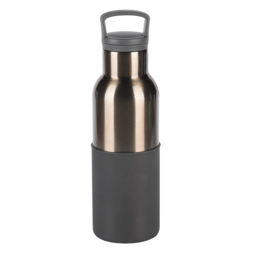 MATADOR, vacuum insulated bottle with silicone sleeve, 500 ml, dark gray