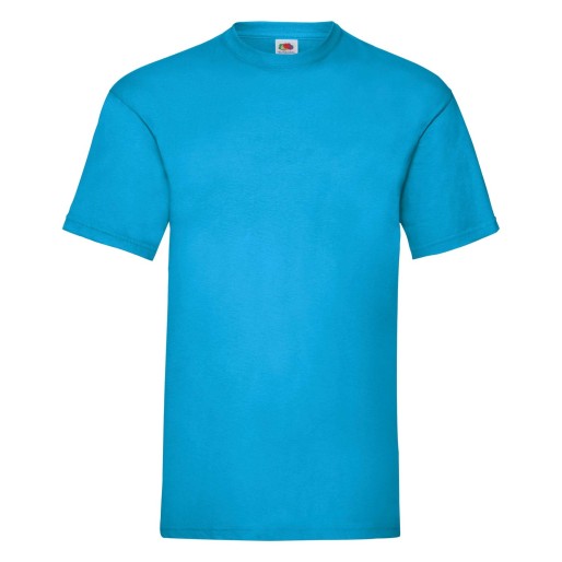 Fruit of the Loom, Valueweight, men's cotton T-shirt, azure blue, 3XL