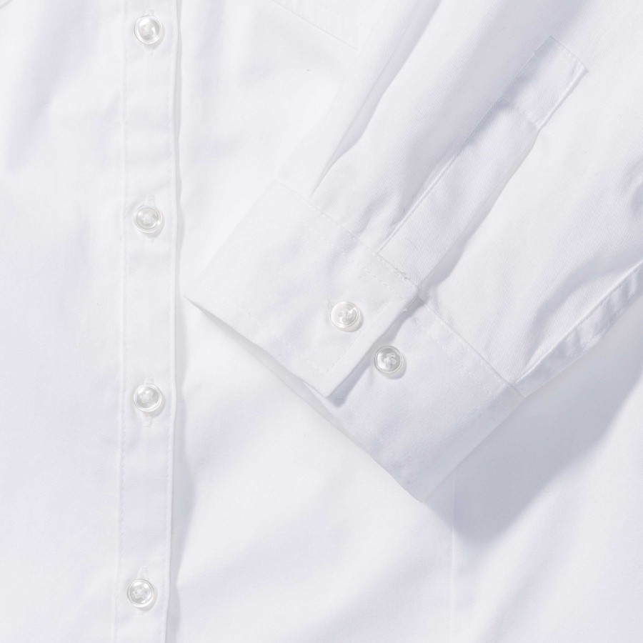 RUSSELL women's shirt with sleeves rolled up ROLL SLEEVE TWILL