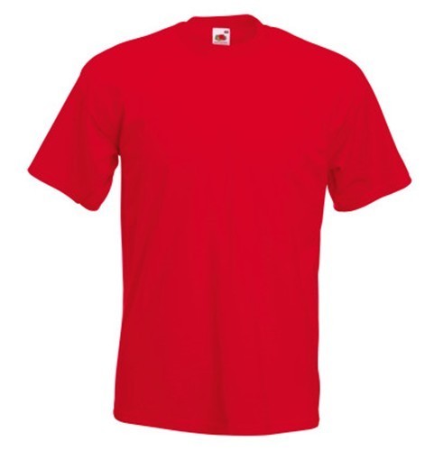 Fruit of the Loom, Super Premium, men's cotton T-shirt, red, 2XL