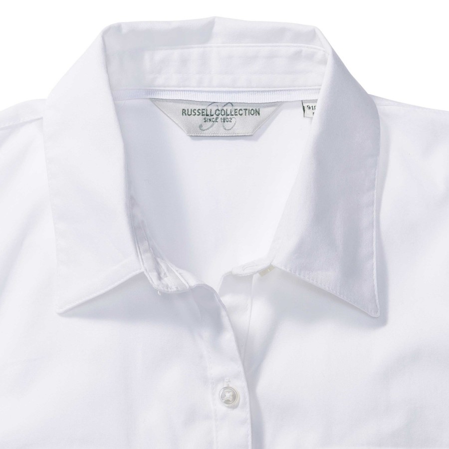 RUSSELL women's shirt with sleeves rolled up ROLL SLEEVE TWILL
