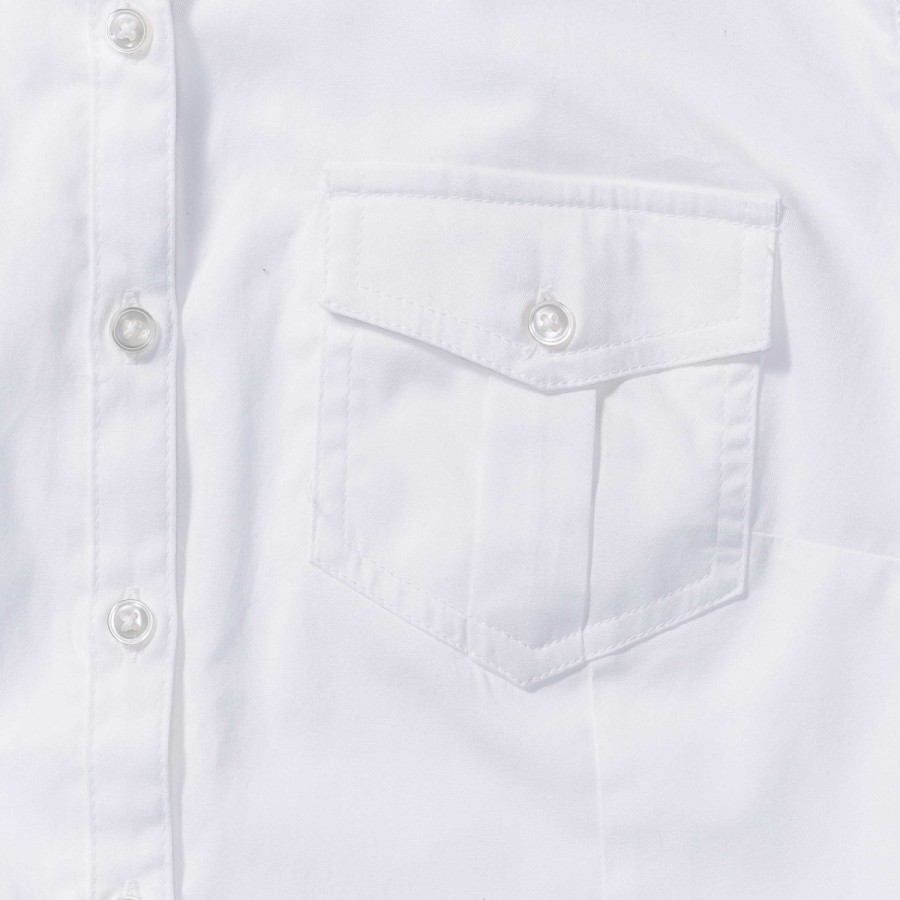 RUSSELL women's shirt with sleeves rolled up ROLL SLEEVE TWILL