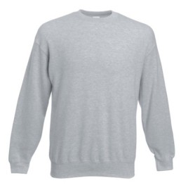 Fruit of the Loom, Classic Set-in Sweat, Men's Sweatshirt, Ash Gray, XL